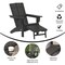 Flash Furniture Black Adirondack Chair with Ottoman and Cupholder LE-HMP-1045-110-BK-GG - alternate 10